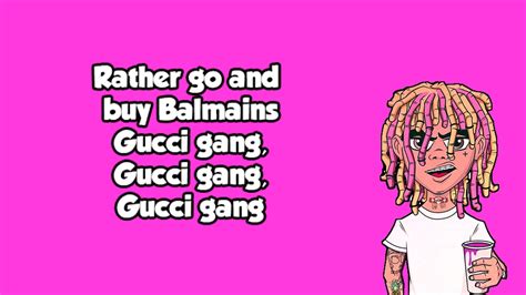 gucci gang lyruics|gucci gang lyrics meaning.